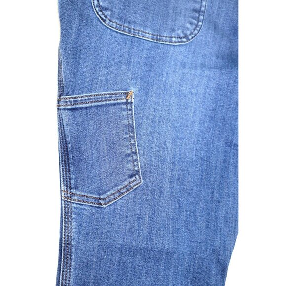 Carhartt Women's Relaxed Fit Pants Size 16 Short Blue Workwear Aesthetic - Picture 5 of 11